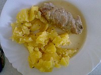 Roznovska kruti kapsa, brambory
